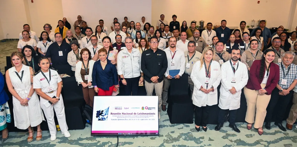 Health specialists at the national leishmaniasis meeting in Cancún