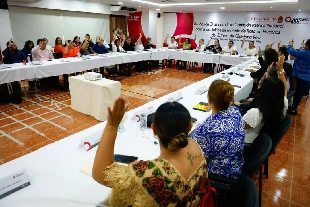 Session of Quintana Roo's Interagency Commission against Human Trafficking