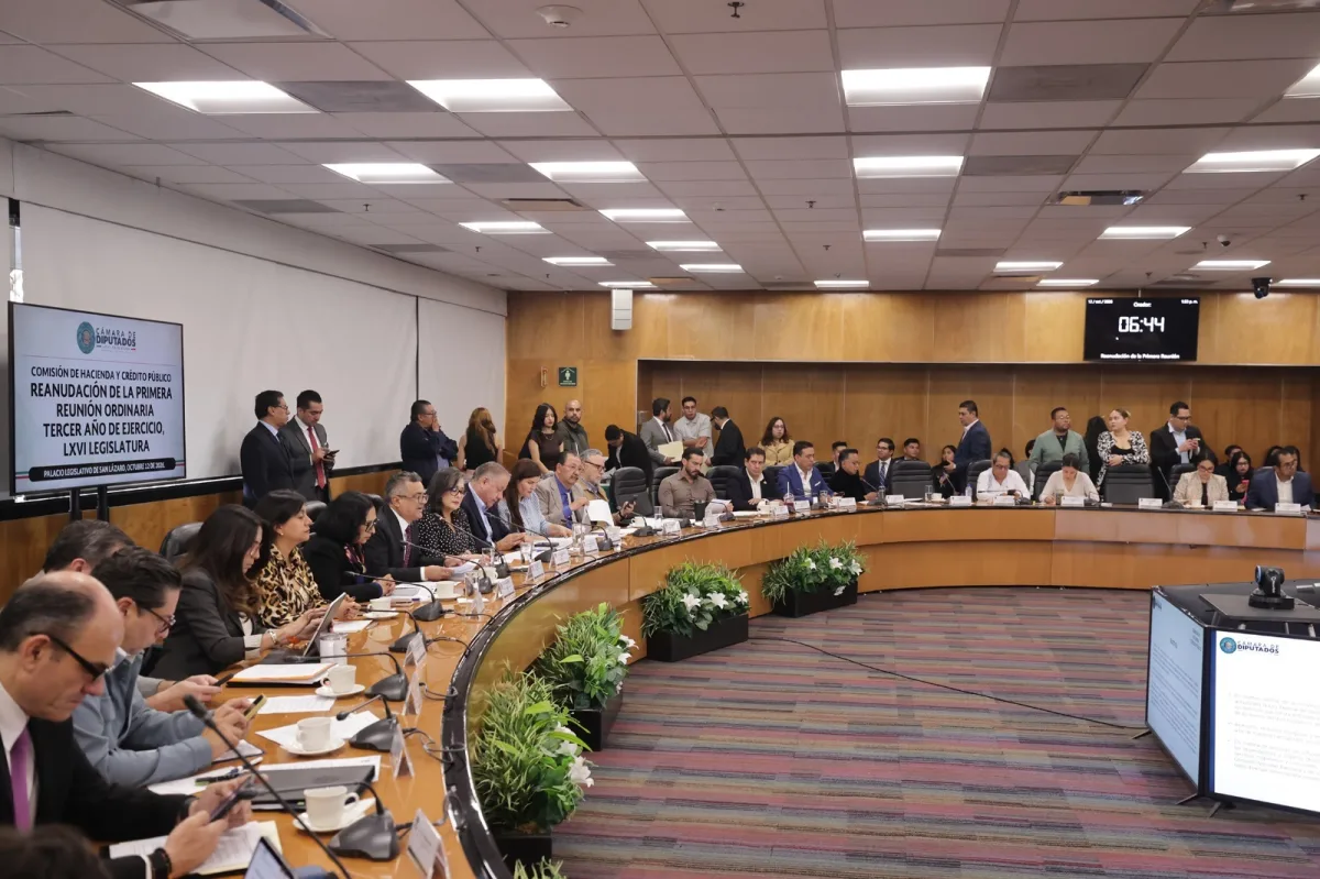 Session of the Finance Committee of Mexico's Chamber of Deputies
