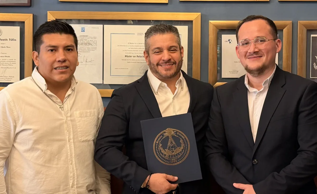 Firma del convenio entre el CNFP y el Grande Oriente de México en Cancún
