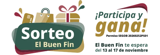 Logotipo del Sorteo El Buen Fin 2026 del SAT